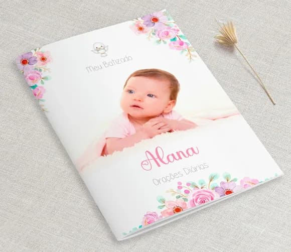 Lembrancinha Para Batizado Com Fotos Do Bebê - Orações