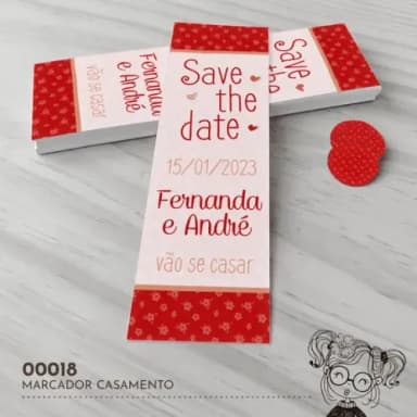 Marcador de Livro Save The Date - 00018