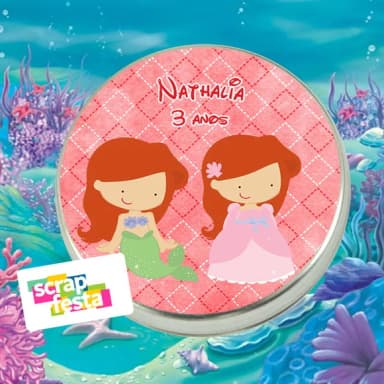 Latinhas Personalizadas Festa Sereia