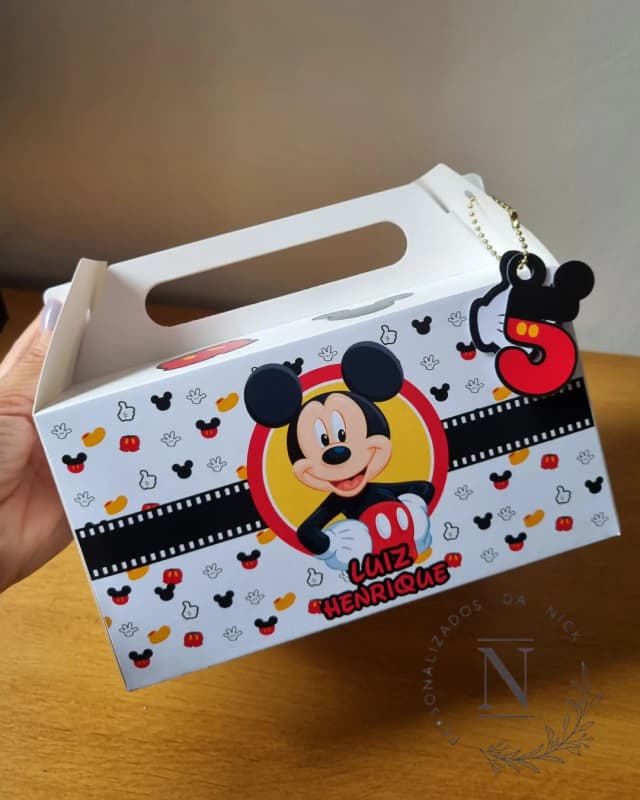 Maleta Personalizada Lembrancinha Mickey