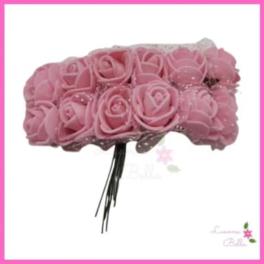Buque de Flor Rosa Claro em EVA - Pct c/ 2 Buques