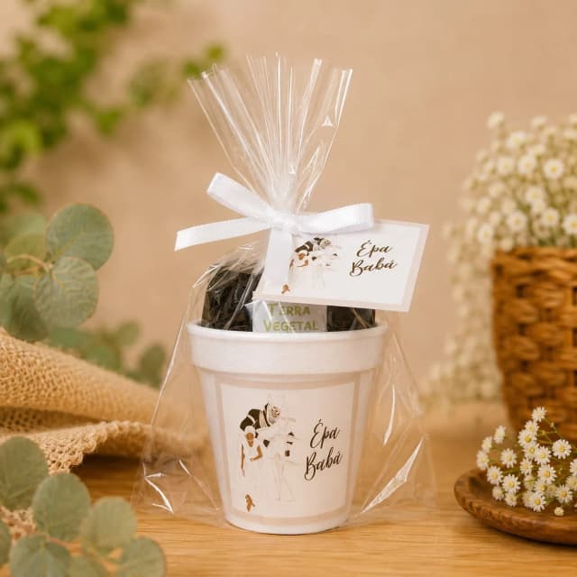 35 Kit Jardinagem Lembrancinhas Oxalá, Obaluaê, Omulu ou Xangô - Trabalhamos com qualquer tema - Informar tema no chat