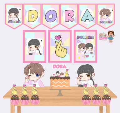 Kit Festa Só Um Bolinho DORAMA - Decoração de Festa