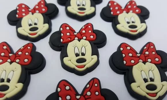 Aplique da Minnie Emborrachado de 3,5cm