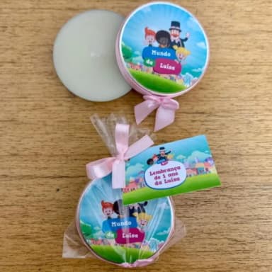 Lembrança Aniversário Vela Aromática Mundo Bita