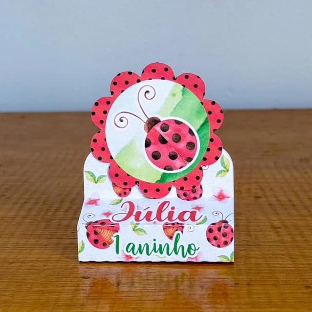 PEGUE E MONTE - Porta Bis Duplo Personalizados JOANINHA - Decoração de Festa | Lembrancinhas | Aniversário | Personalizados