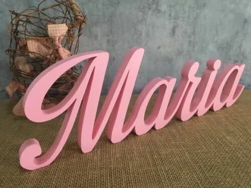 Letras de MDF -Nomes - Letras Cursivas
