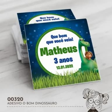Adesivo Quadrado o Bom Dinossauro 00320