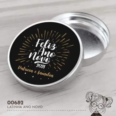 Latinha Adesivada Ano Novo - 00682