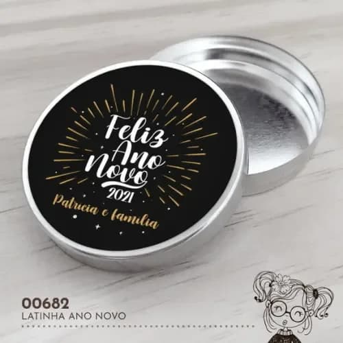 Latinha Adesivada Ano Novo - 00682