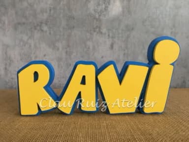 CHIQUITITAS Letras Decorativas Nomes Sobreposição