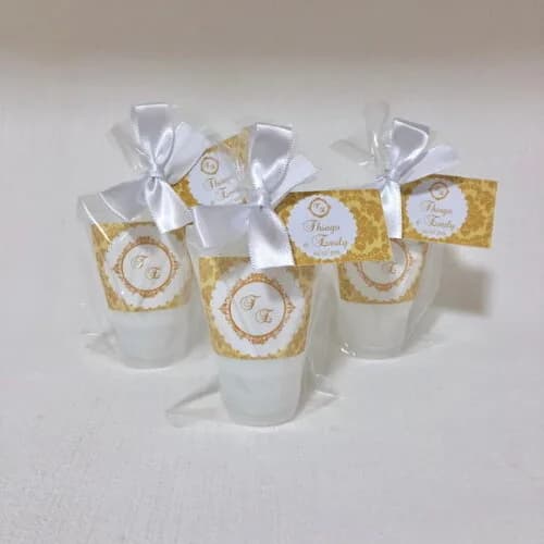 Lembrança para Casamento Hidratante Arabesco Dourado
