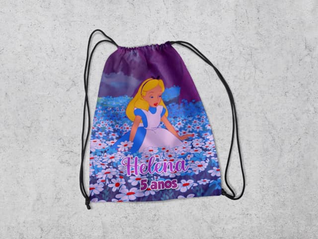 Mochilinha Personalizada da Alice no Pais das Maravilhas