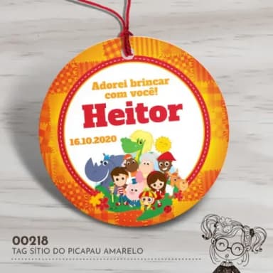 Tag Redonda Sítio do Pica Pau Amarelo - 00218