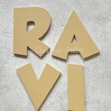 Nome de Parede em mdf - Decoração Bebê e Infantil