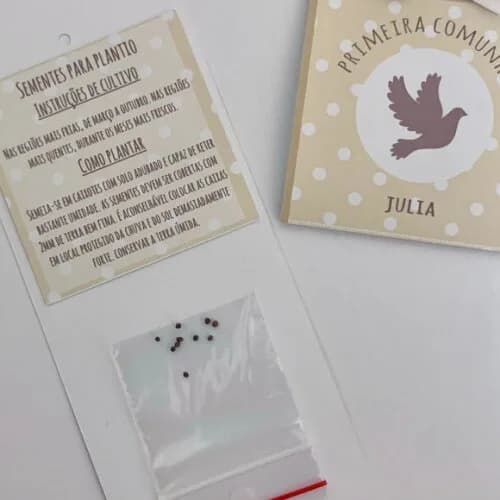 Lembrança Batizado Sementinha Divino