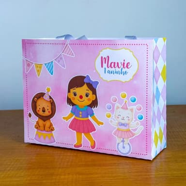 PEGUE E MONTE - Sacolinhas Personalizadas CIRCO ENCANTADO - Decoração de Festa | Lembrancinhas | Aniversário | Personalizados