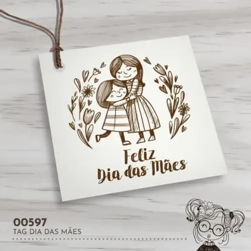 Tag Quadrada Dia das Mães - 00597
