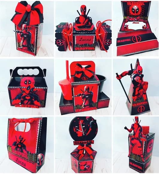 Kit 30 Lembrancinhas Deadpool