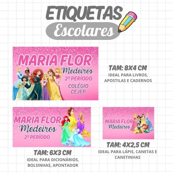 60 Etiquetas Personalizadas