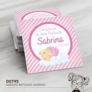 Adesivo Quadrado Anjinho - 00792