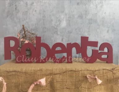 Letras de MDF -Nomes Linha CH