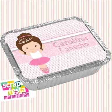 Marmitinha Personalizada Festa Bailarina