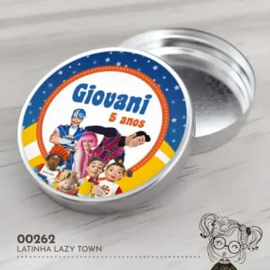 Latinha Adesivada Lazy Town - 00262
