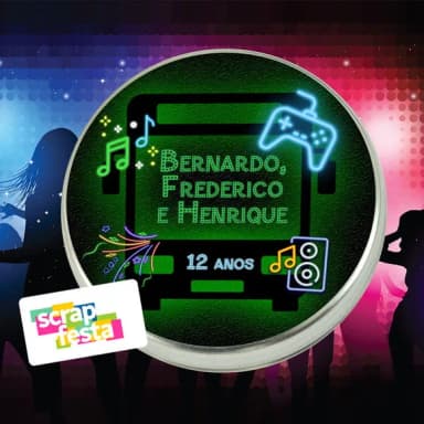 Latinhas Personalizada Festa Balada Neon