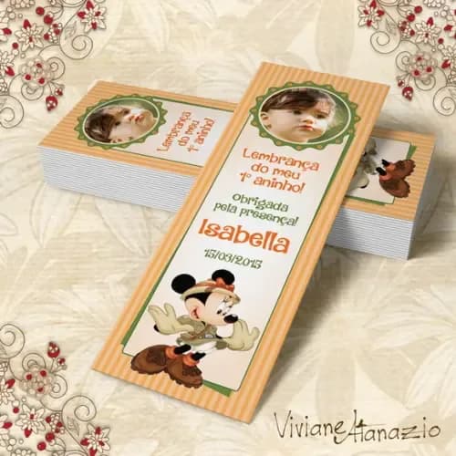 Marcador de Livro Minnie Safari - 00289
