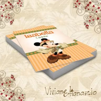 Adesivo Tubete Minnie Safari - 00289