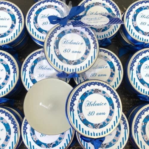 Lembrança 80 anos Vela Aromática