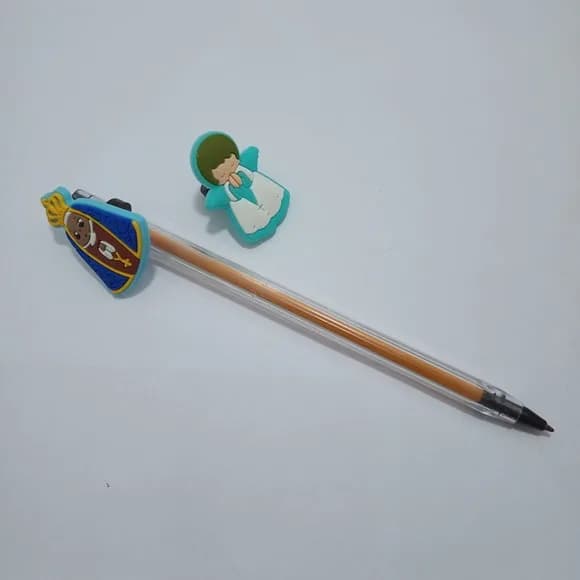 Ponteira para Lapis Aparecida e Anjo Pct 04 Variados