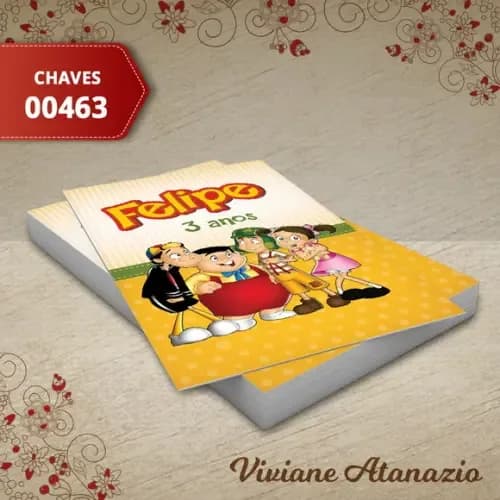 Adesivo Tubete Turma do Chaves - 00463