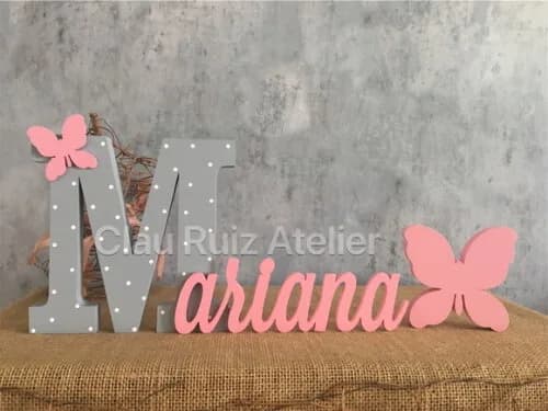Jardim Encantado - Nomes Personalizados + Borboleta