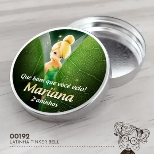 Latinha Adesivada Tinker Bell - 00192