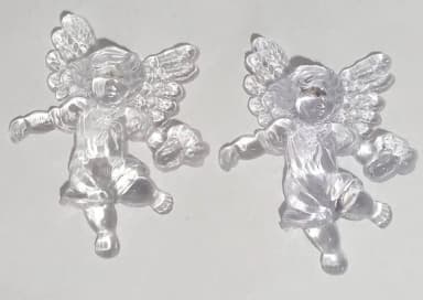 Anjinho de Acrílico Injetado Transparente - 6 Unidades