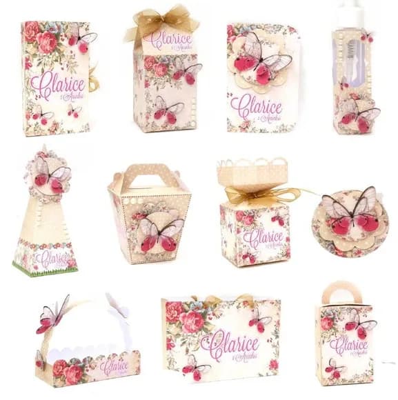 Kit 60 Lembrancinhas Jardim Encantado