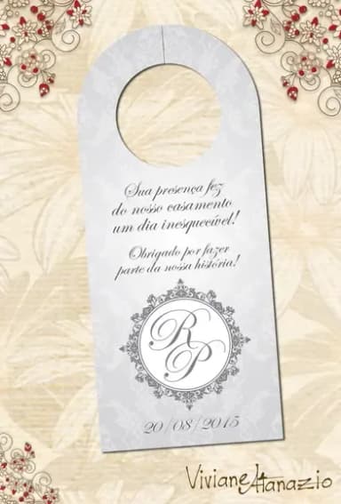 Tag Retrovisor Casamento - 00014