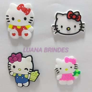 Apliques Emborrachados - Hello Kitty - pct. c/8 unid.