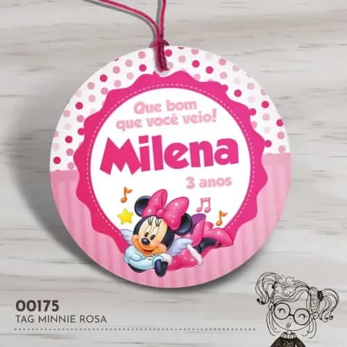 Tag Redonda Minnie - 00175