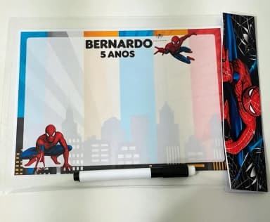 Lousa Magica Infantil Personalizada do Homem Aranha