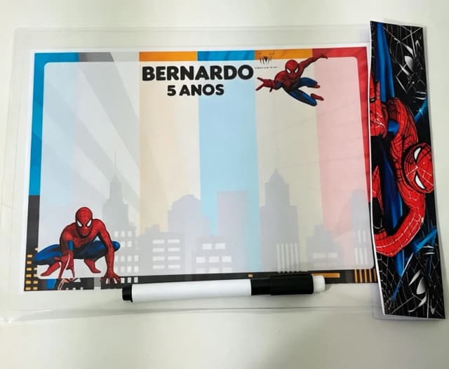 Lousa Magica Infantil Personalizada do Homem Aranha