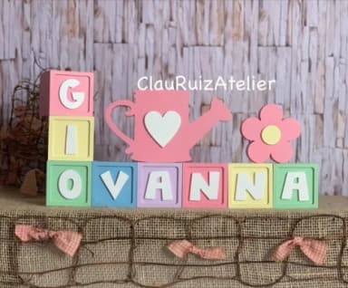Candy Colors - Cubos 6x6cm + Regador + Flor