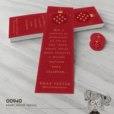 Marcador de Livro Natal - 00940