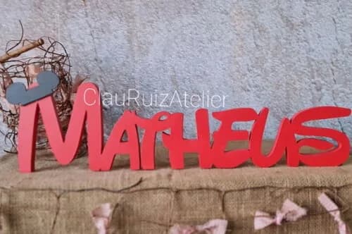 DISNEY - Letras de MDF -Nomes