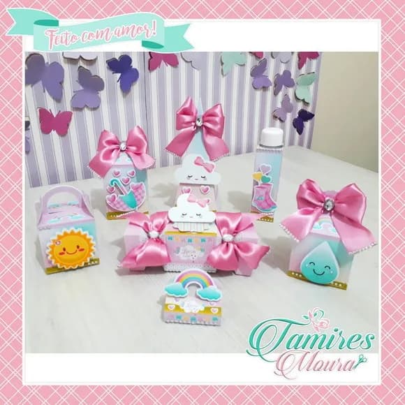 Kit 30 Lembrancinhas Chuva de Amor