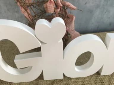 Letras Decorativas em MDF Linha CH