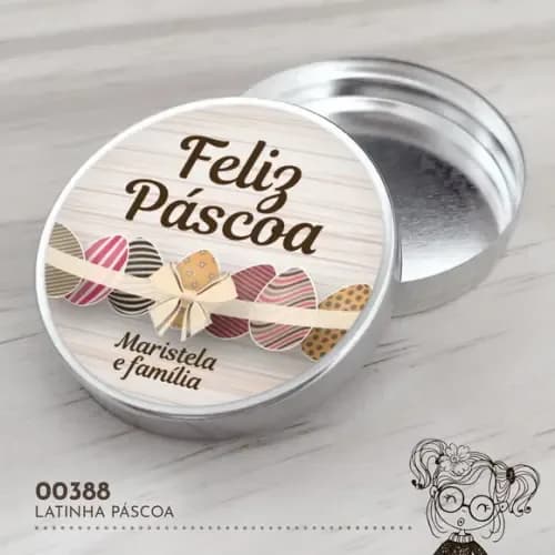 Latinha Adesivada Páscoa - 00388