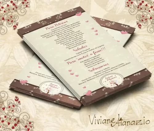 Cardápio Casamento - 00012